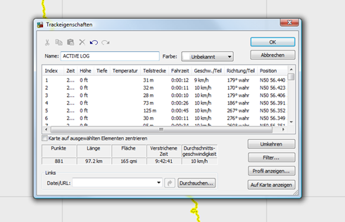 ACTIVE LOG umbenennen